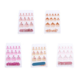 Maxbell 24pcs False Toe Nails French Full Toenails Feet Nail Art Fake Decoration HY-TN-4025