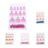 Maxbell 24pcs False Toe Nails French Full Toenails Feet Nail Art Fake Decoration HY-TN-4025