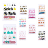 Maxbell 24pcs False Toe Nails French Full Toenails Feet Nail Art Fake Decoration HY-TN-4025