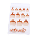 Maxbell 24pcs False Toe Nails French Full Toenails Feet Nail Art Fake Decoration HY-TN-4025