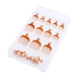 Maxbell 24pcs False Toe Nails French Full Toenails Feet Nail Art Fake Decoration HY-TN-4025