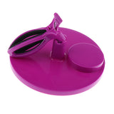 Maxbell Hands Free Anti-Spill Nail Polish Bottle Holder Grip & Clip for DIY Nail Art Purple