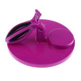 Maxbell Hands Free Anti-Spill Nail Polish Bottle Holder Grip & Clip for DIY Nail Art Purple