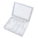 Max 120PCS Clear Nail Tips False Nail Practice Salon DIY Nail Art Tools PS200-2