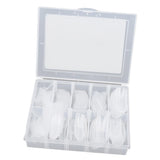 Max 120PCS Clear Nail Tips False Nail Practice Salon DIY Nail Art Tools PS200-2
