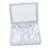 Max 120PCS Clear Nail Tips False Nail Practice Salon DIY Nail Art Tools PS200-2