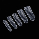 Max 120PCS Clear Nail Tips False Nail Practice Salon DIY Nail Art Tools PS200-4