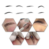 Maxbell Microblading Eyebrow Permanent Makeup Kit Tattoo Pen Needle Practice Skin Eyebrow A