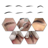 Maxbell Microblading Eyebrow Permanent Makeup Kit Tattoo Pen Needle Practice Skin Eyebrow C
