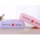 Maxbell 50pcs/Pack Mild Facial Cleansing Towelettes Makeup Remover Wipes Violet Flavor