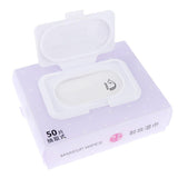 Maxbell 50pcs/Pack Mild Facial Cleansing Towelettes Makeup Remover Wipes Violet Flavor