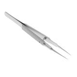 Maxbell Stainless Steel Micro Precision Tweezer Pointed Curved Straight Straight-Toothed