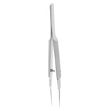 Maxbell Stainless Steel Micro Precision Tweezer Pointed Curved Straight Straight-Toothed
