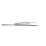 Maxbell Stainless Steel Micro Precision Tweezer Pointed Curved Straight Straight-Toothed