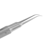 Maxbell Stainless Steel Micro Precision Tweezer Pointed Curved Straight Curved-Toothless