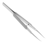 Maxbell Stainless Steel Micro Precision Tweezer Pointed Curved Straight Curved-Toothless
