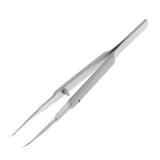 Maxbell Stainless Steel Micro Precision Tweezer Pointed Curved Straight Curved-Toothless