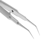 Maxbell Stainless Steel Micro Precision Tweezer Pointed Curved Straight Angle-Toothed