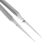 Maxbell Micro Precision Fine Tweezer Pointed Straight Clamp 16cm Straight-toothless