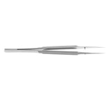 Maxbell Micro Precision Fine Tweezer Pointed Straight Clamp 16cm Straight-toothless