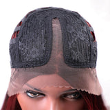 Maxbell Natural Middle Part Wig Synthetic Long Straight Hair For Woman Ombre 03