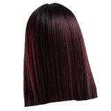 Maxbell Natural Middle Part Wig Synthetic Long Straight Hair For Woman Ombre 03