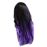Maxbell 25'' Women Natural Long Synthetic Wig Curly Wave Front Lace Wig Heat Safe