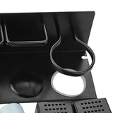 Maxbell Wall Mounted Hair Dryer Holder Rack Hanger Straightener Comb Organizer Cups
