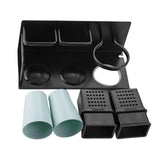 Maxbell Wall Mounted Hair Dryer Holder Rack Hanger Straightener Comb Organizer Cups