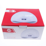 Maxbell 48W LED UV Nail Dryer Curing Lamp for Fingernail Gel Based Polish Drying EU Red