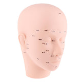 Maxbell Soft Mannequin Training Head with Acupoints Eyelash Makeup Massage Practice