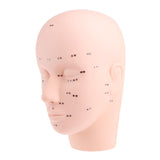 Maxbell Soft Mannequin Training Head with Acupoints Eyelash Makeup Massage Practice