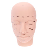 Maxbell Soft Mannequin Training Head with Acupoints Eyelash Makeup Massage Practice