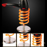 Max Free Standing Hair Dryer Holder with Heavy Base Organizer Hair Dryer Rack Orange