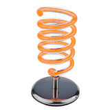 Max Free Standing Hair Dryer Holder with Heavy Base Organizer Hair Dryer Rack Orange