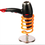 Max Free Standing Hair Dryer Holder with Heavy Base Organizer Hair Dryer Rack Orange