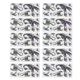 10PCS Temporary Flash Tattoo Inspired Stickers Body Art Transfer Stencils 3D-014