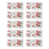 Pack of 10 Sheets Party Waterproof Flower Temporary Tattoo Stickers TBX-036