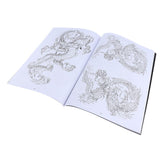 Max Oriental Body Art Tattoo Flash Dragon Reference Pattern Manuscripts Book