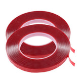 Max 2 Rolls Red Tape Heat Resistant Strong Double Sided Adhesive Sticker 10mx1cm