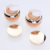 2pcs Empty Glass Makeup Pot Container Face Cream Jars Bottle Case for Travel 55g