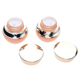 Max Maxb 2pcs Empty Glass Makeup Pot Container Face Cream Jars Bottle Case for Travel 25g