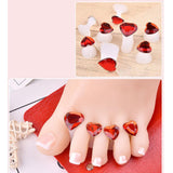Max 8pcs Silicone Finger Toe Separators Spacers Pedicure Manicure Nail Art 08