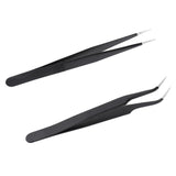 Stainless Steel Eyelash Extension Tweezer Pincet Vetus Makeup Tools Curved