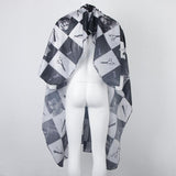 Max Waterproof Hair Cutting Shampoo Cape Salon Hairdressing Gown Cloth Black