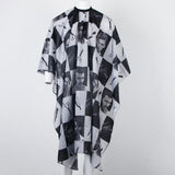 Max Waterproof Hair Cutting Shampoo Cape Salon Hairdressing Gown Cloth Black