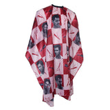 Max Waterproof Hair Cutting Shampoo Cape Salon Hairdressing Gown Cloth Red
