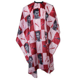 Max Waterproof Hair Cutting Shampoo Cape Salon Hairdressing Gown Cloth Red