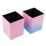 Max PU Leather Retangle Makeup Brushes Holder Pencil Storage Organier Case Gradient