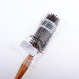 Max Maxb Round Anti-Static Wooden Barrel Hairbrush for Blow Drying Styling Curling Middle